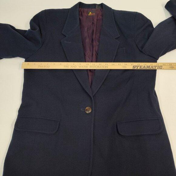 Lizsport Blazer 100% Wool Single-Button Blazer Jacket Women's Size 12 Petite - Picture 7 of 9
